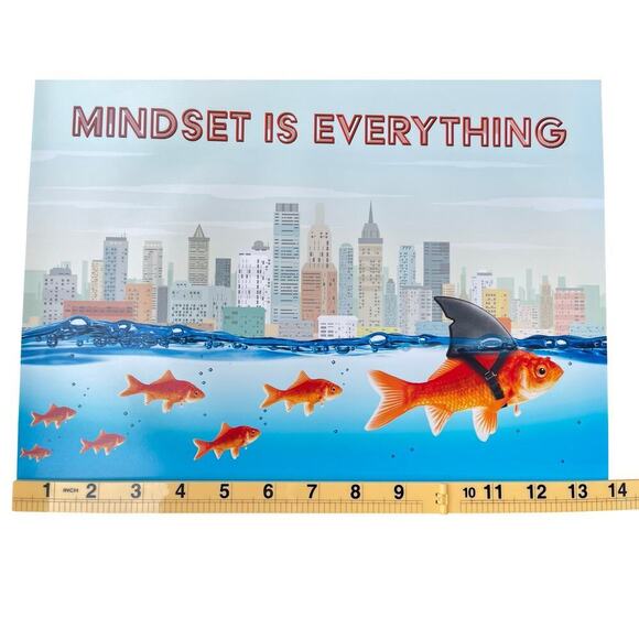Motivational Quote Wall Art Print 11x14 – Mindset Is Everything - Unframed - Picture 3 of 8